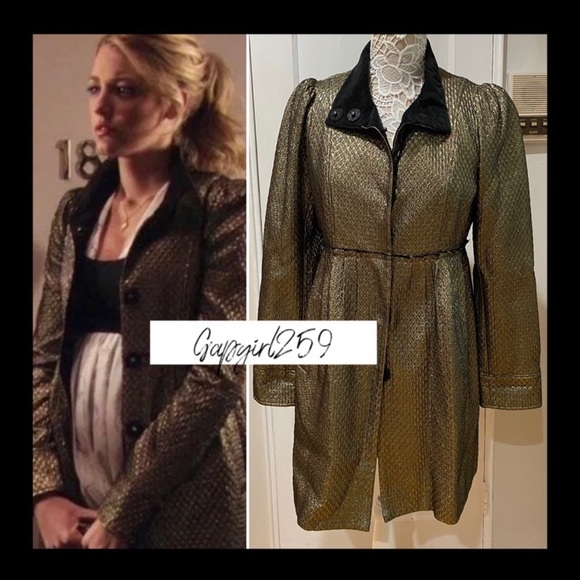 Alice + Olivia Jackets & Blazers - Alice + Olivia gold coat L ASO Gossip Girl Serena Van Der Woodsen